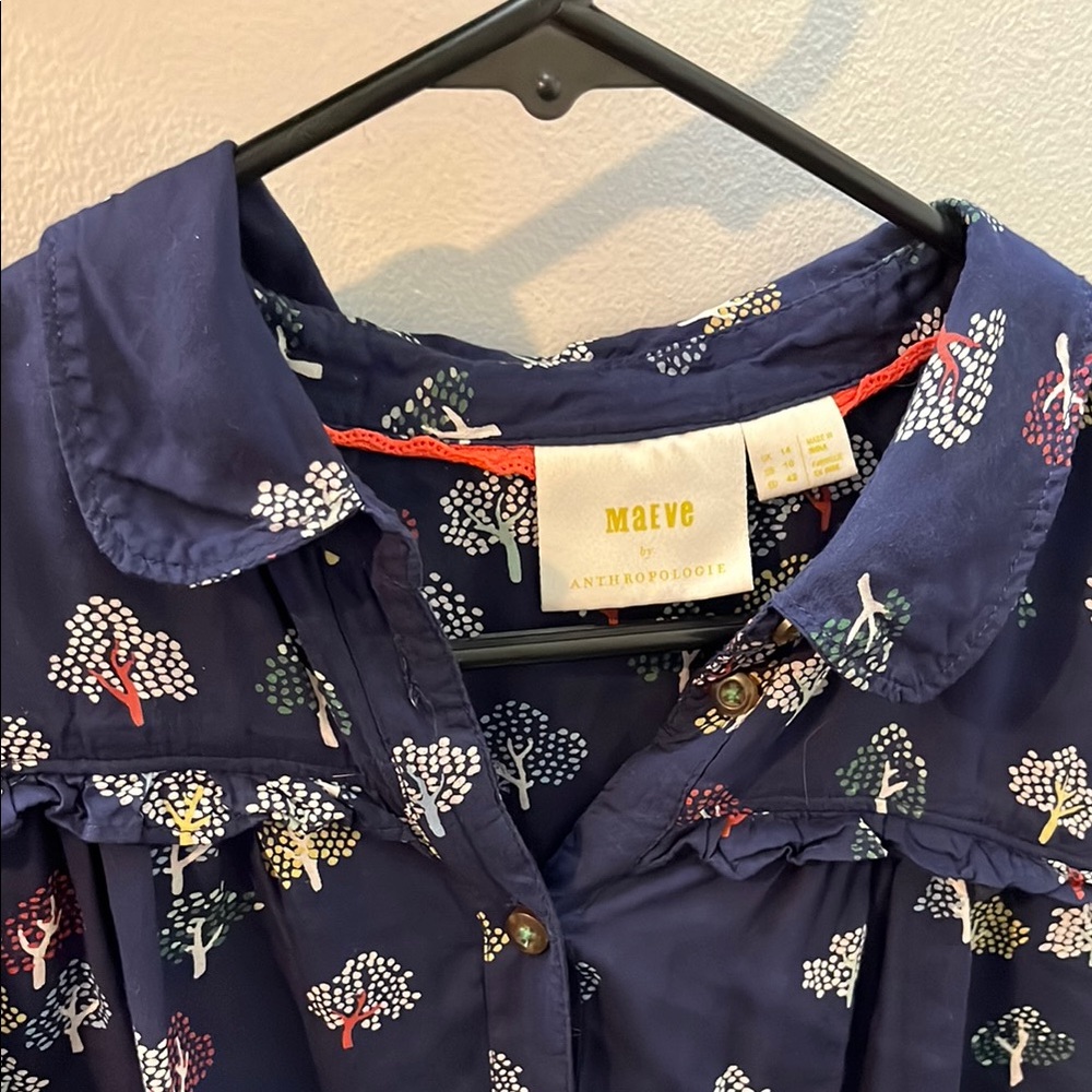 Navy Floral Women’s Top